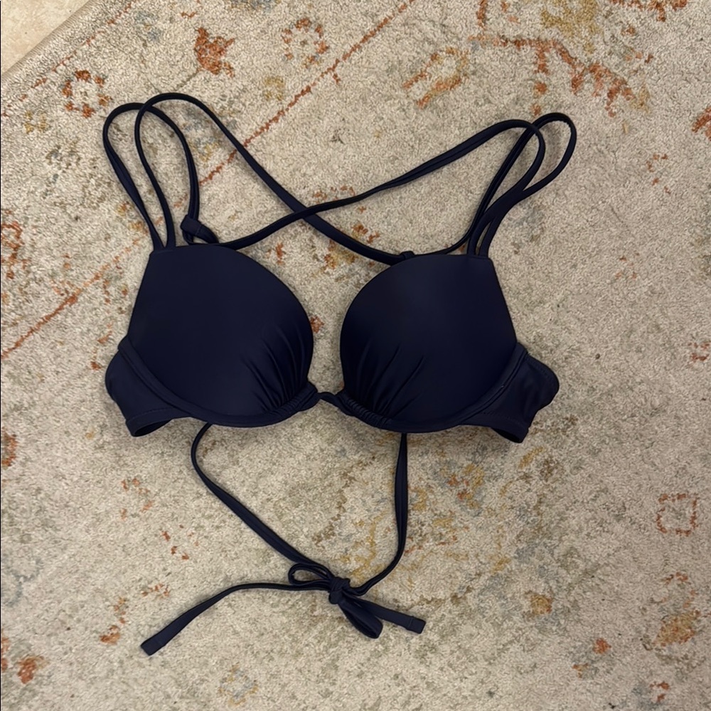 Aerie Navy Bikini Top